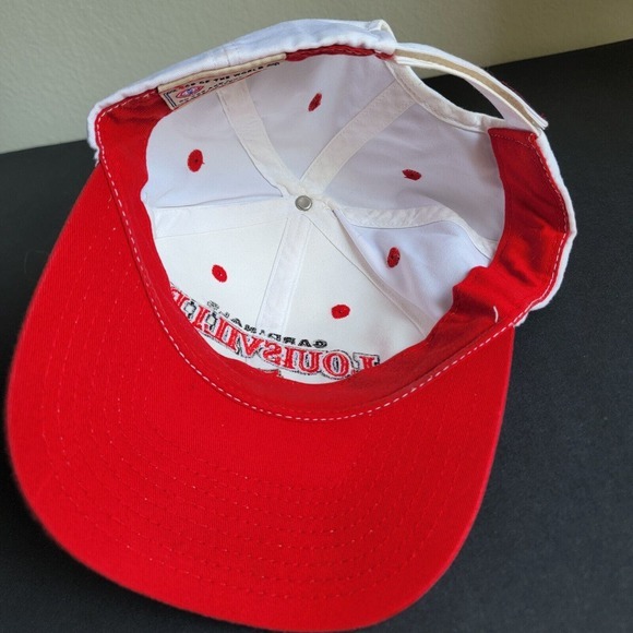 Louisville Cardinals Hat Top of the World NCAA White Red StrapBack Cap - Picture 7 of 10